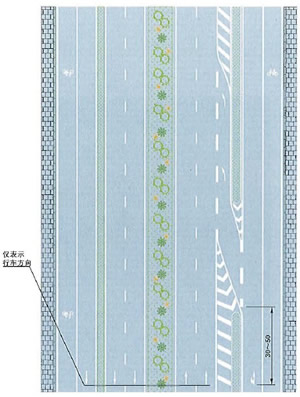 入口标线设置示例