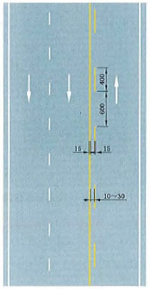 黄色虚实线禁止跨越对向车行道分界线