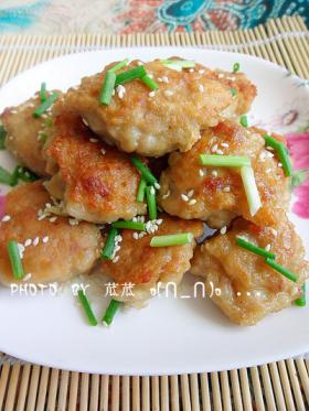 豆腐肉末饼